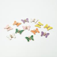 Zink-Legierung-Emaille-Anhänger, Zinklegierung, Schmetterling, plattiert, Modeschmuck & DIY, keine, frei von Nickel, Blei & Kadmium, 1.20x1.10x0.10mm, verkauft von PC