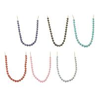 Pullover Kette Halskette, Messing, Stern, goldfarben plattiert, Einstellbar & für Frau & Emaille, keine, Länge ca. 25 ZollInch, verkauft von PC