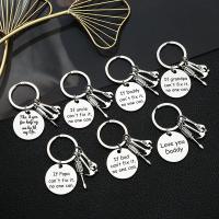 Stainless Steel Key Clasp, 304 Stainless Steel, polished, Unisex & different designs for choice, 30mm, Sold By PC