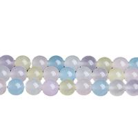 Natural Chalcedony Bead Round DIY mixed colors Sold Per Approx 15 Inch Strand