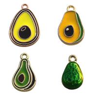 Tibetan Style Enamel Pendants, Avocado, plated, fashion jewelry & DIY & different size for choice, more colors for choice, nickel, lead & cadmium free, Sold By PC