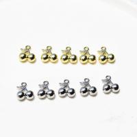 Tibetan Style Fruit Shape Pendants, Cherry, plated, Unisex, more colors for choice, nickel, lead & cadmium free, 12x15mm, Sold By PC