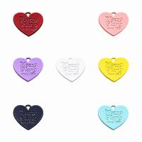 Tibetan Style Heart Pendants, painted, Unisex, more colors for choice, nickel, lead & cadmium free, 23x21mm, Sold By PC