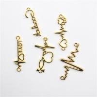 Zinc Alloy Pendants gold color plated Unisex & hollow nickel lead & cadmium free Sold By PC