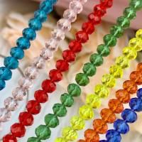 Bicone Crystal perle, Kristal, Računaljka, možete DIY & različite veličine za izbor & faceted, više boja za izbor, Prodano Per 14.96 inčni Strand