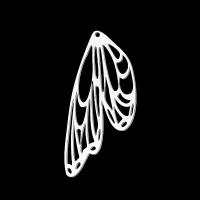 Edelstahl Tieranhänger, 201 Edelstahl, Schmetterling, Modeschmuck & DIY & unisex, keine, 49x21mm, 5PCs/Tasche, verkauft von Tasche