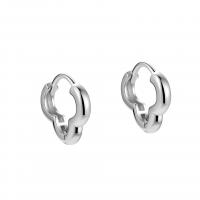 925 Sterling Silver Huggie Hoop Earring Cloud plated fashion jewelry & for woman & hollow Sold By Pair