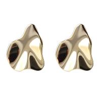 Tibetan Style Stud Earring, plated, fashion jewelry & for woman & hammered, more colors for choice, nickel, lead & cadmium free, 11x13mm, Sold By Pair