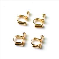 Brass Screw Back Clip-on Earring Findings, plated, for woman, more colors for choice, Healthy Bracelet, 10-30mm, Sold By PC