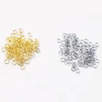 Brass Closed Jump Ring, plated, more colors for choice, 0.70x5mm, 100PCs/Bag, Sold By Bag