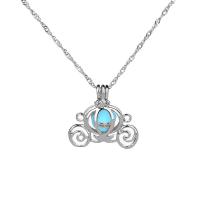 Luminated Necklace Zinc Alloy with Night-Light Stone for woman Length 45 cm Sold By PC