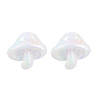 Tibetan Style Drop Earrings, Resin, with Tibetan Style, mushroom, fashion jewelry & for woman, white, 27x32mm, Sold By Pair