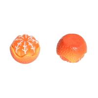 Hair Accessories DIY Findings, Resin, Tangerine, epoxy gel, more colors for choice, 17x13mm, Sold By PC