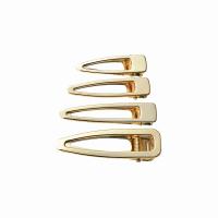 Alligator Hair Clip Zinc Alloy & for woman golden nickel lead & cadmium free Sold By PC