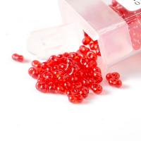 Blandet Glass Seed Beads, Seedbead, Peanut, du kan DIY, flere farver til valg, nikkel, bly & cadmium fri, 2x4mm, 30G/Bag, Solgt af Bag