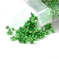 Sølv Foret Glass Seed Beads, Glasperler, sølv-foret, du kan DIY, flere farver til valg, nikkel, bly & cadmium fri, 2mm, 30G/Bag, Solgt af Bag