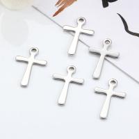 Stainless Steel Cross Pendants, 304 Stainless Steel, Vacuum Ion Plating, DIY & Unisex & different size for choice, original color, 100PCs/Bag, Sold By Bag