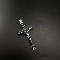 Stainless Steel Cross Pendants, 304 Stainless Steel, polished, fashion jewelry & DIY & Unisex & blacken, 47x26x4.50mm, Sold By PC
