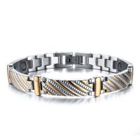 Stainless Steel Jewelry Bracelet, 304 Stainless Steel, fashion jewelry & for man, 9mm, Length:Approx 8.27 Inch, Sold By PC
