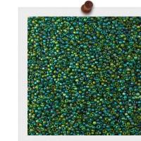 Matteret glas frø perler, Seedbead, Runde, forgyldt, du kan DIY & frosted, flere farver til valg, 2mm, 44Tasker/Lot, Solgt af Lot