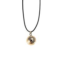 Zinc Alloy Jewelry Necklace with Wax Cord Round plated & for woman & enamel 22mm Length Approx 45.2 Inch Sold By PC