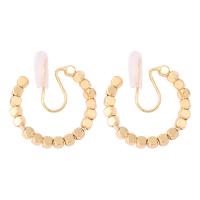 Brass Earring Clip 18K gold plated fashion jewelry & for woman nickel lead & cadmium free 19mm Sold By Pair