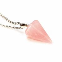 Natural Gemstone Necklace Natural Stone with 1.97Inch extender chain Conical fashion jewelry & for woman Length Approx 17.72 Inch Sold By PC