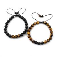 Gemstone Bracelets Natural Stone Round fashion jewelry & Unisex 8mm Length Approx 7.48 Inch Sold By PC