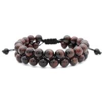 Natural Tiger Eye Bracelets, Round, fashion jewelry & Unisex, more colors for choice, 16mm, Length:Approx 7.48 Inch, Sold By PC