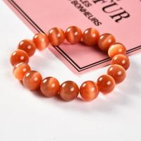 Cats Eye Bracelets, Round, fashion jewelry & for woman, more colors for choice, 12mm, Length:Approx 7.48 Inch, Sold By PC