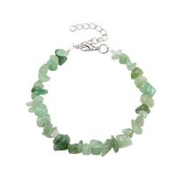 Gemstone Bracelets, Natural Stone, with 1.97Inch extender chain, irregular, fashion jewelry & different materials for choice & for woman, more colors for choice, 3-8mm, Length:Approx 7.48 Inch, Sold By PC