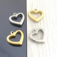 Stainless Steel Heart Pendants 304 Stainless Steel Vacuum Ion Plating fashion jewelry & DIY & Unisex Sold By PC