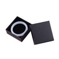 Jewelry Gift Box, Paper, with Sponge, Square, hardwearing, more colors for choice, 90x90x30mm, Sold By PC