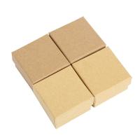 Jewelry Gift Box, Paper, with Sponge, Square, hardwearing, more colors for choice, 70x70x30mm, Sold By PC