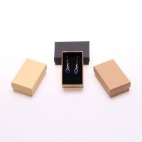 Jewelry Gift Box, Paper, with Sponge, Square, hardwearing, more colors for choice, 50x80x30mm, Sold By PC