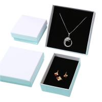 Κοσμήματα Gift Box, Χαρτί, με Σφουγγάρι, Πλατεία, Ανθεκτικό & διαφορετικό μέγεθος για την επιλογή, περισσότερα χρώματα για την επιλογή, Sold Με PC