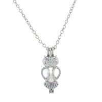 Beleuchtetem Halskette, Zinklegierung, mit Nachtlicht+Stein, für Frau & glänzend, keine, 34x14mm, Länge:50 cm, verkauft von PC