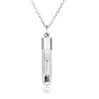 Beleuchtetem Halskette, Zinklegierung, mit Nachtlicht+Stein, für Frau & glänzend, keine, 29x6mm, Länge:50 cm, verkauft von PC
