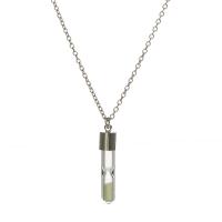 Beleuchtetem Halskette, Zinklegierung, mit Nachtlicht+Stein & Glas, für Frau & glänzend, keine, 7x28mm, Länge:50 cm, verkauft von PC