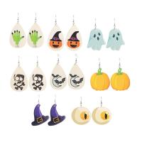 Leather Drop Earring fashion jewelry & for woman Sold By Pair