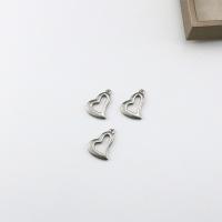 Stainless Steel Pendants 304 Stainless Steel Heart machine polished fashion jewelry & DIY & Unisex original color Sold By PC