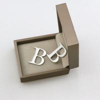 Stainless Steel Pendants, 304 Stainless Steel, Letter B, machine polished, fashion jewelry & DIY & Unisex, original color, 32x26x1.30mm, Sold By PC