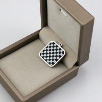 Stainless Steel Pendants 304 Stainless Steel Square machine polished fashion jewelry & DIY & Unisex Sold By PC