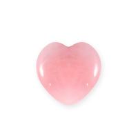 quartz rose décoration d'objet artisanal, coeur, bijoux de mode, rose, 30mm, Vendu par PC