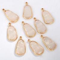 Resin Pendant Brass with Resin gold color plated DIY & for woman golden nickel lead & cadmium free Sold By Bag