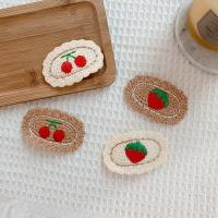 Children Hair Accessory Caddice Embroidery 2 pieces & for children & woven pattern two different colored 65mm Sold By Set