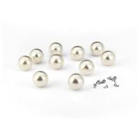 ABS Plastic Beads, ABS Plastic Pearl, DIY, white, Sold By Bag