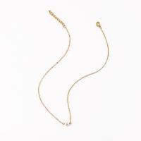 Zinc Alloy smykker halskæde, med ABS plastik perle, med 1.97inch extender kæde, forgyldt, mode smykker & for kvinde, gylden, Længde 43.4 cm, Solgt af PC