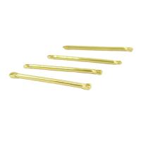 Brass Jewelry Connector, DIY & different size for choice & 1/1 loop, golden, nickel, lead & cadmium free, Sold By PC