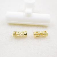 Messing Rohr Perlen, Zylinder, DIY & hohl, goldfarben, frei von Nickel, Blei & Kadmium, 3x8mm, verkauft von PC